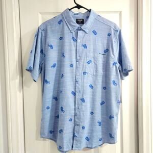 ❤️NWT❤️ Hurley Nautica Blue Floral Men's Shirt